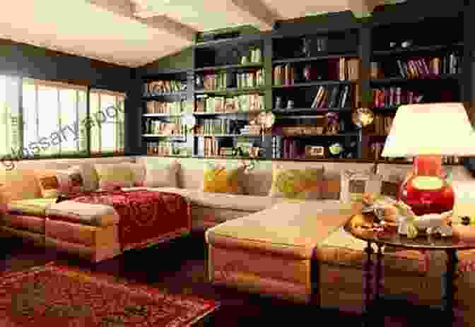 A Cozy Living Room With Bookshelves, A Couch, And A Fireplace Rooms Are Never Finished: Poems