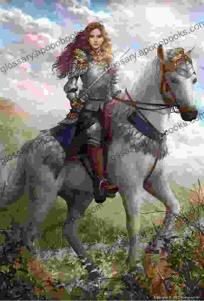 A Fierce Warrior Princess On Horseback, Clad In Armor And Wielding A Sword. The Warrior Princess Mata Bhaag Kaur