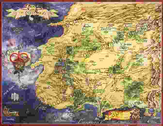 A Map Of The World Of The Wheel Of Time. Lord Of Chaos: Six Of The Wheel Of Time