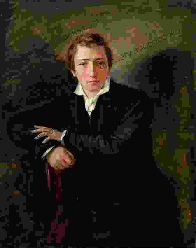 A Portrait Of Heinrich Heine, Looking Thoughtful. Travel Pictures Heinrich Heine