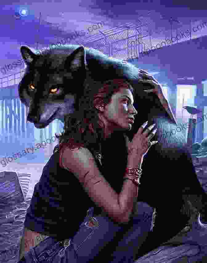 A Young Woman Embracing A Wolf, Their Eyes Meeting In A Moment Of Deep Connection Fierce Wolf (Winter Wolves 3)