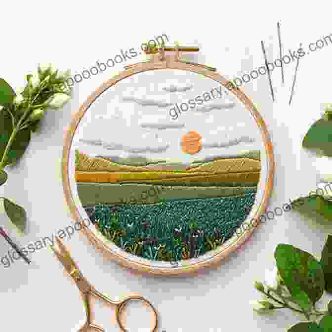 Embroidered Landscape Pattern Be Creative: Gorgeous Embroidery Patterns By The House Of Handmade (Knitting Crocheting And Embroidery 5)