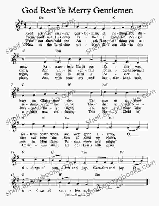 God Rest Ye Merry, Gentlemen Christmas Carols Sheet Music For Piano Keyboard Organ 1: 10 Easy To Play Christmas Carols For Keyboards