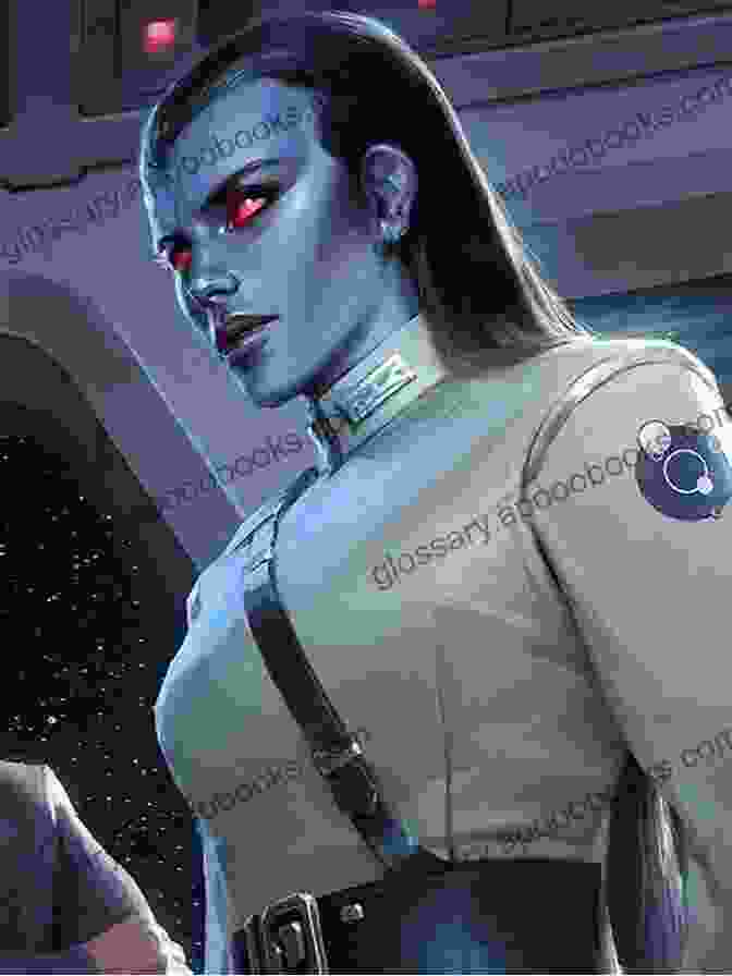 Grand Admiral Thrawn, A Chiss Commanding Officer In The Imperial Navy, With Piercing Blue Eyes And A Sharp, Angular Face Thrawn: Treason (Star Wars) (Star Wars: Thrawn 3)