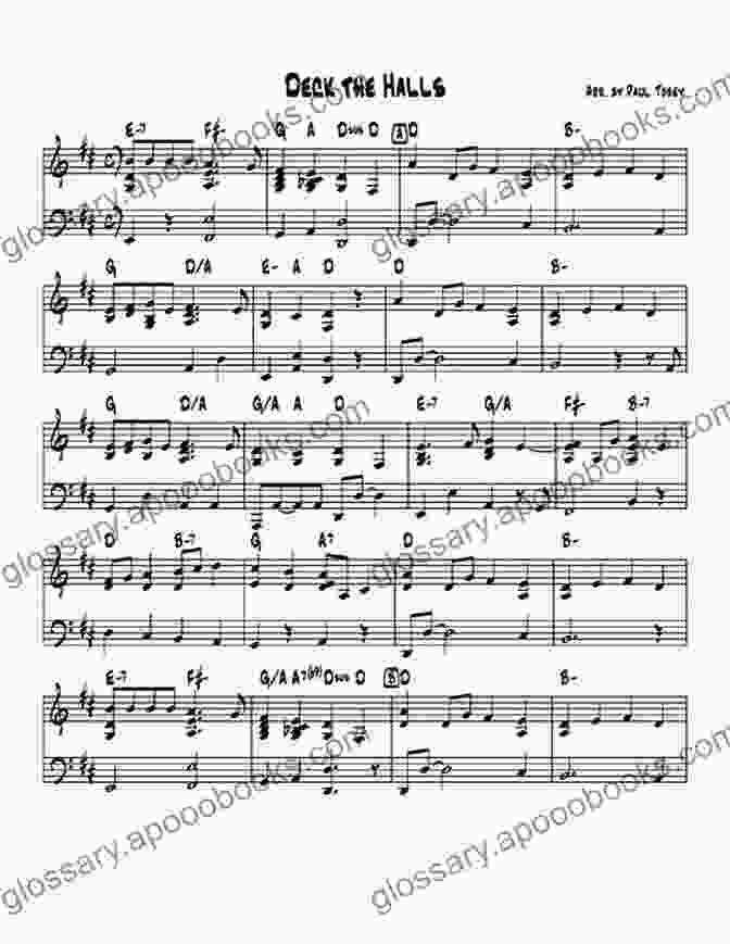 Image Of The Sheet Music For 'Deck The Halls' Christmas Carols For Trombone With Piano Accompaniment Sheet Music 1: 10 Easy Christmas Carols For Beginners