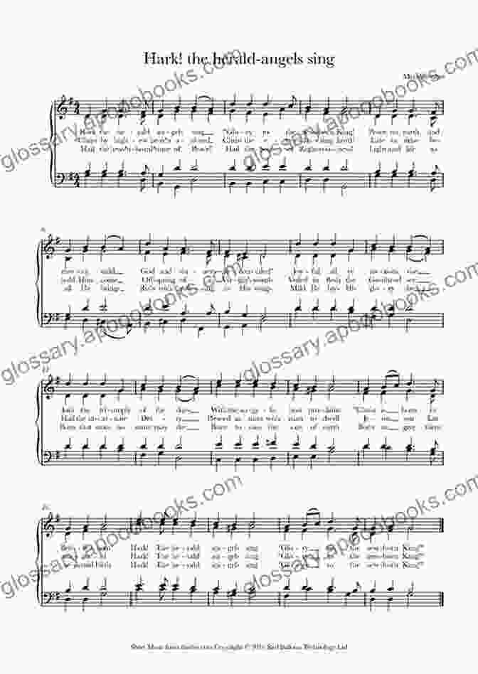 Image Of The Sheet Music For 'Hark! The Herald Angels Sing' Christmas Carols For Trombone With Piano Accompaniment Sheet Music 1: 10 Easy Christmas Carols For Beginners