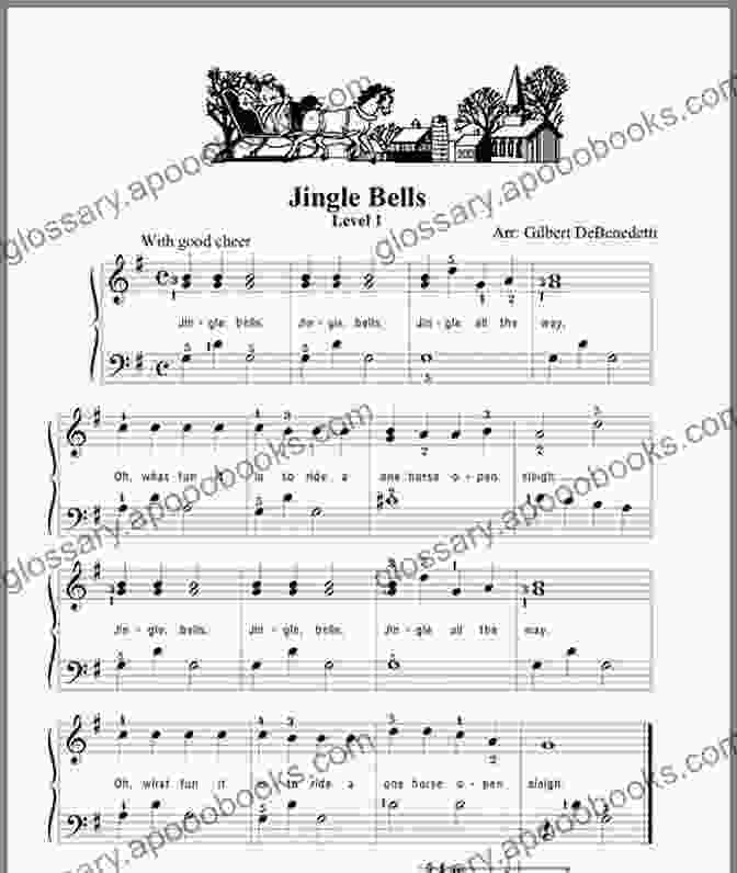 Image Of The Sheet Music For 'Jingle Bells' Christmas Carols For Trombone With Piano Accompaniment Sheet Music 1: 10 Easy Christmas Carols For Beginners