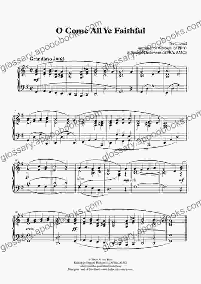 Image Of The Sheet Music For 'O Come, All Ye Faithful' Christmas Carols For Trombone With Piano Accompaniment Sheet Music 1: 10 Easy Christmas Carols For Beginners