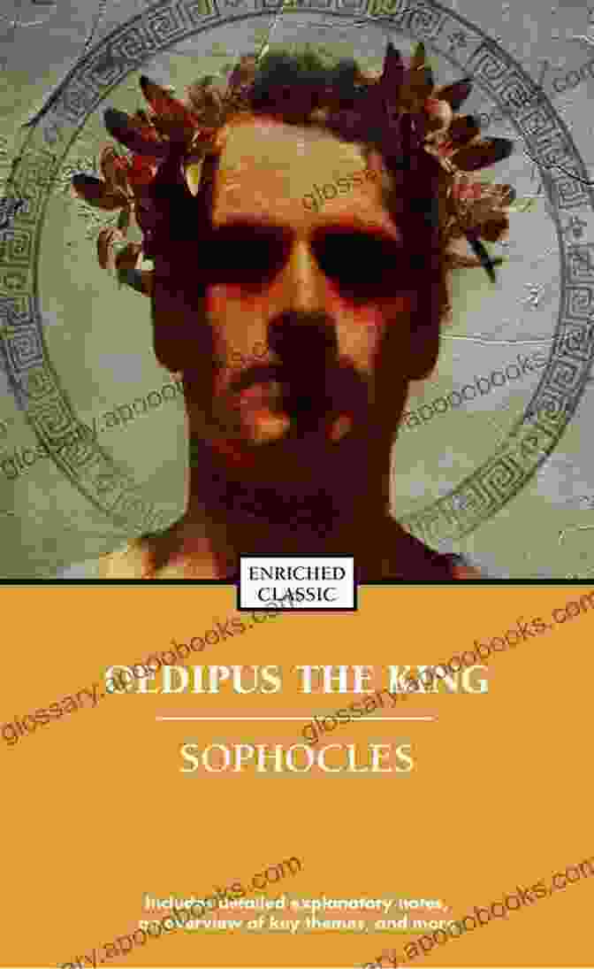 King Oedipus Sophocles Book Cover With A Portrait Of Oedipus And The Sphinx King Oedipus Sophocles