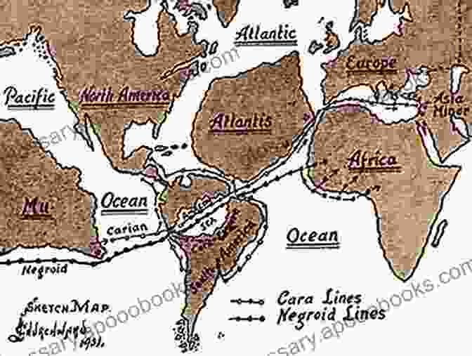 Map Of The Lost Continent Of Mu Cosmic Forces Of Mu James Churchward