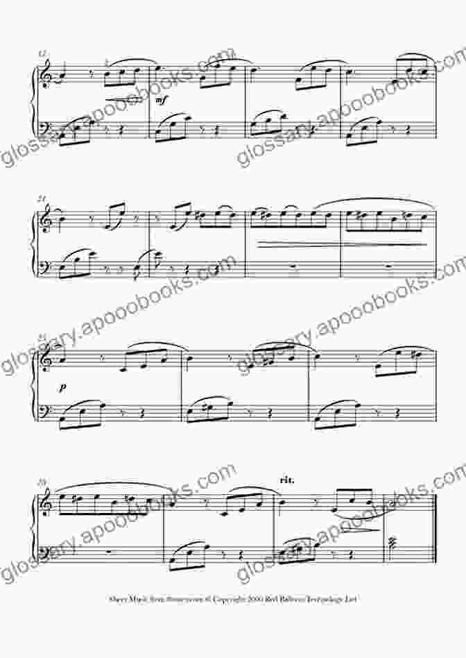 Open Sheet Music Of Beethoven's Für Elise, Placed On A Grand Piano For Elise By Ludwig Van Beethoven: Simple Piano Arrangment For Beginners