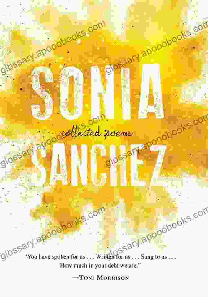 Sonia Sanchez Collected Poems Book Cover, Featuring A Vibrant Abstract Painting In Shades Of Blue And Green, With The Author's Name And Book Title In Bold White Letters Collected Poems Sonia Sanchez