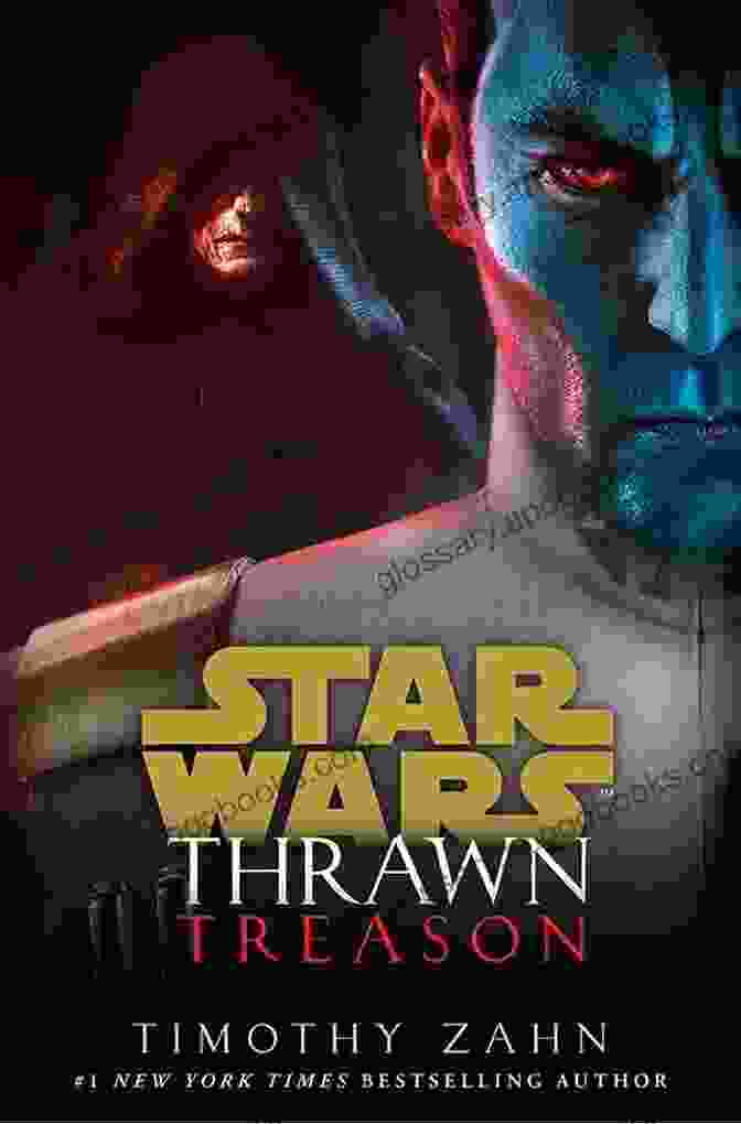 The Cover Of The Thrawn Treason Novel, Featuring A Portrait Of Thrawn On A Blue And Black Background Thrawn: Treason (Star Wars) (Star Wars: Thrawn 3)