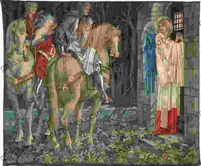 The Green Knight, A Mysterious And Formidable Figure, Riding A Green Horse Sir Gawain And The Green Knight