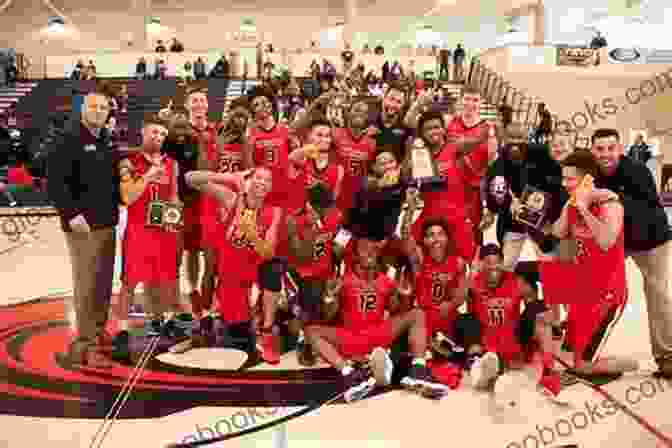 The Lauderdale Knights Basketball Team In Their Championship Uniforms, Arms Raised In Victory Big Shot (Lauderdale Knights 2)