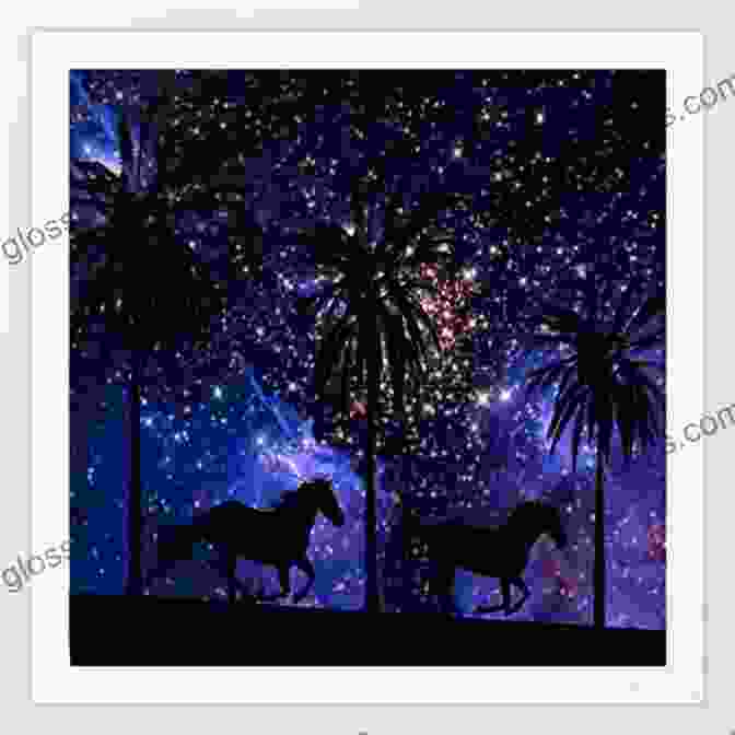 Vibrant Painting Of A Majestic Horse Galloping Under A Starry Sky O Starry Starry Night: A Play