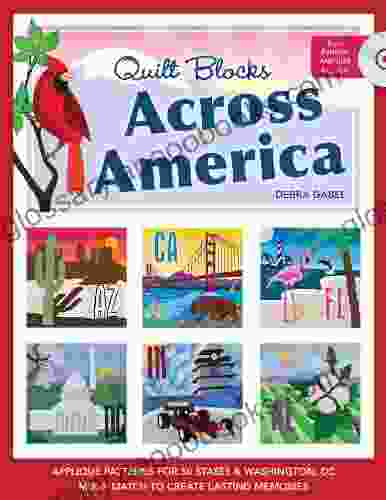 Quilt Blocks Across America: Applique Patterns for 50 States Washington D C Mix Match to Create Lasting Memories