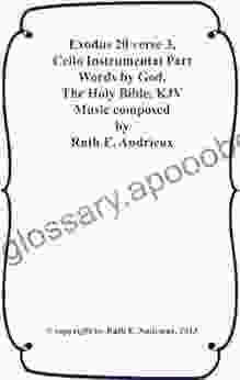 Exodus 20 Verse 3 Cello Instrumental Part: Thou Shalt Have No Other Gods Before Me